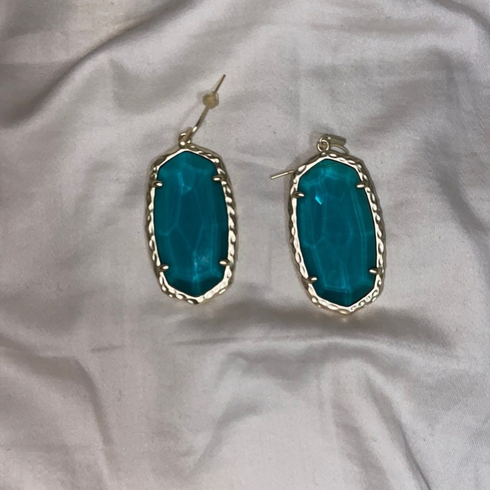 COPY - Vintage teal Kendra Scott earrings